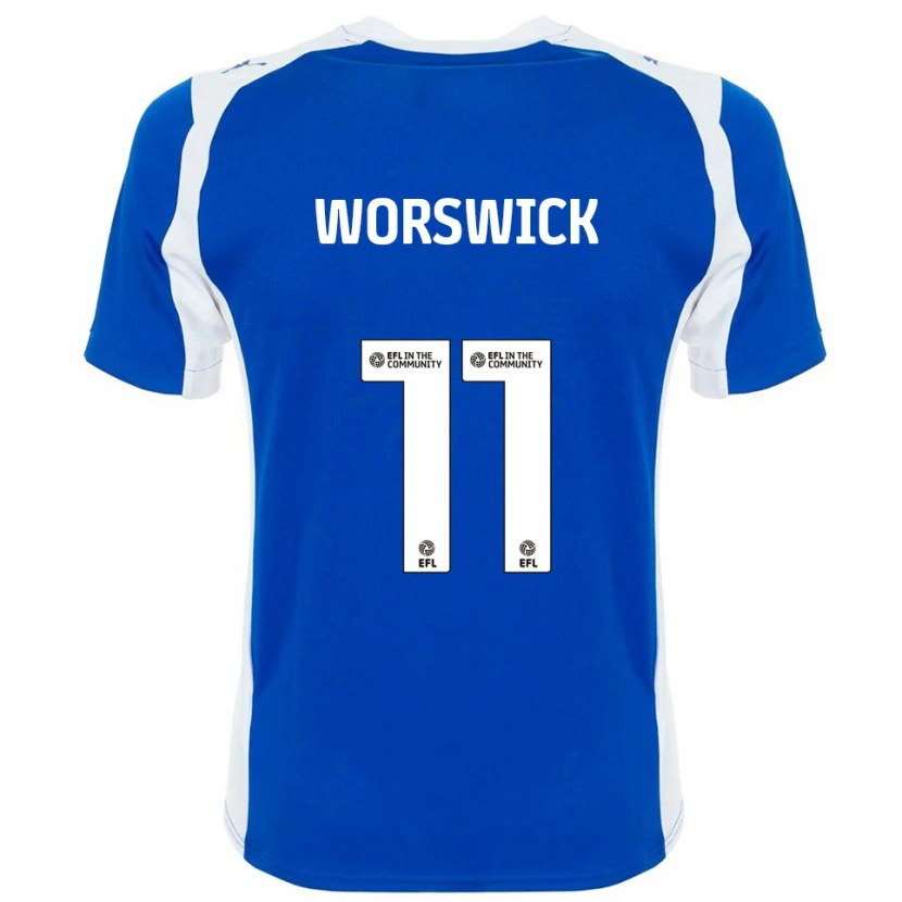 Danxen Heren Isobel Worswick #11 Blauw Wit Thuisshirt Thuistenue 2025/26 T-Shirt