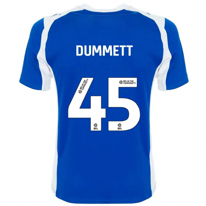 Danxen Heren Paul Dummett #45 Blauw Wit Thuisshirt Thuistenue 2025/26 T-Shirt