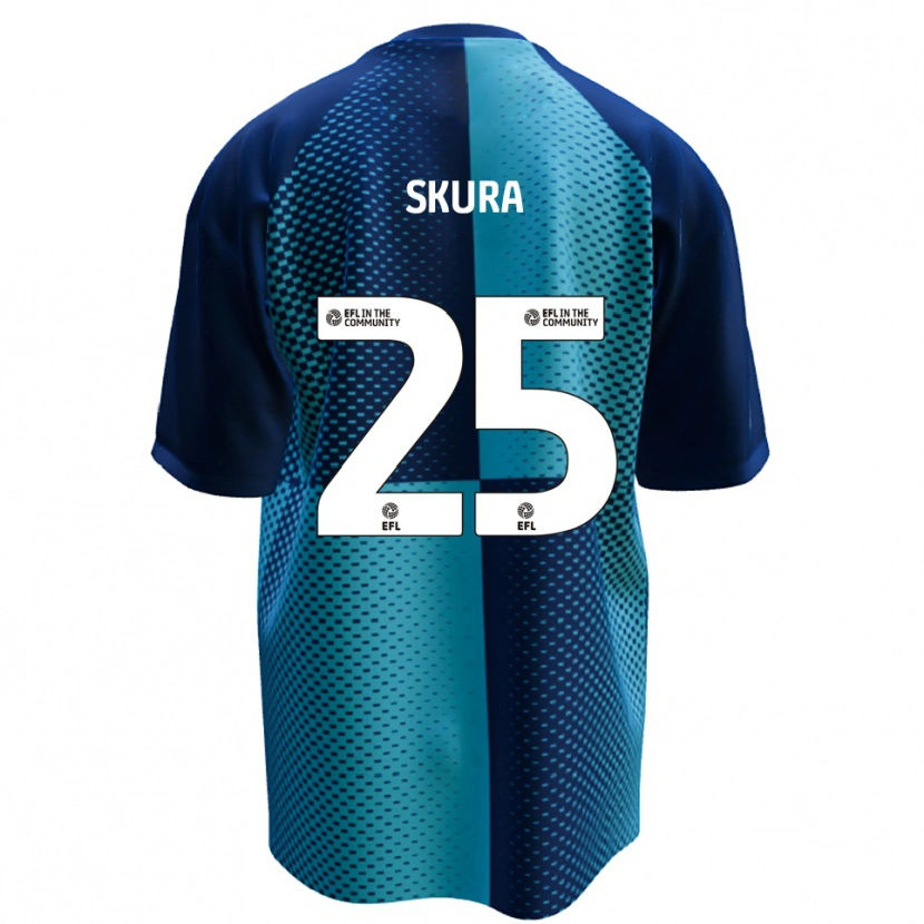 Danxen Heren Declan Skura #25 Blauw Hemelsblauw Thuisshirt Thuistenue 2025/26 T-Shirt