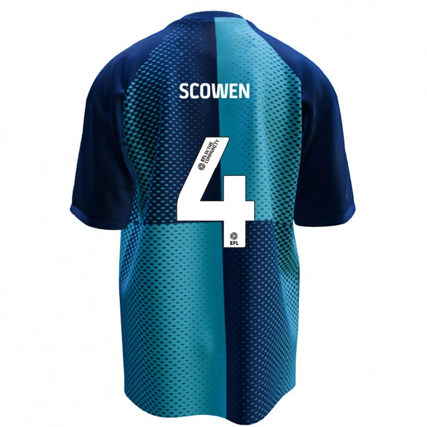 Danxen Heren Josh Scowen #4 Blauw Hemelsblauw Thuisshirt Thuistenue 2025/26 T-Shirt