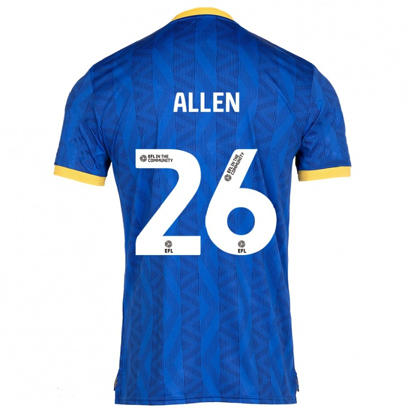 Danxen Heren Lauren Allen #26 Marine Geel Thuisshirt Thuistenue 2025/26 T-Shirt