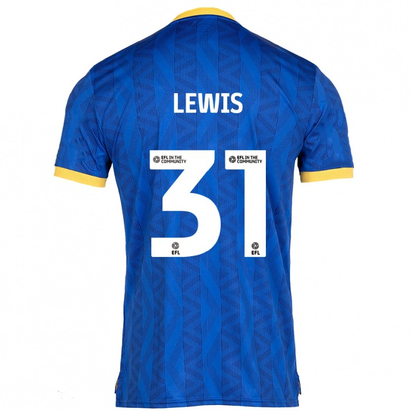 Danxen Heren Joe Lewis #31 Marine Geel Thuisshirt Thuistenue 2025/26 T-Shirt