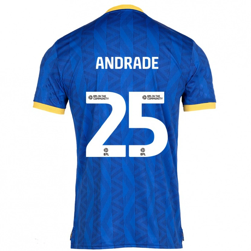 Danxen Heren Maria Andrade #25 Marine Geel Thuisshirt Thuistenue 2025/26 T-Shirt