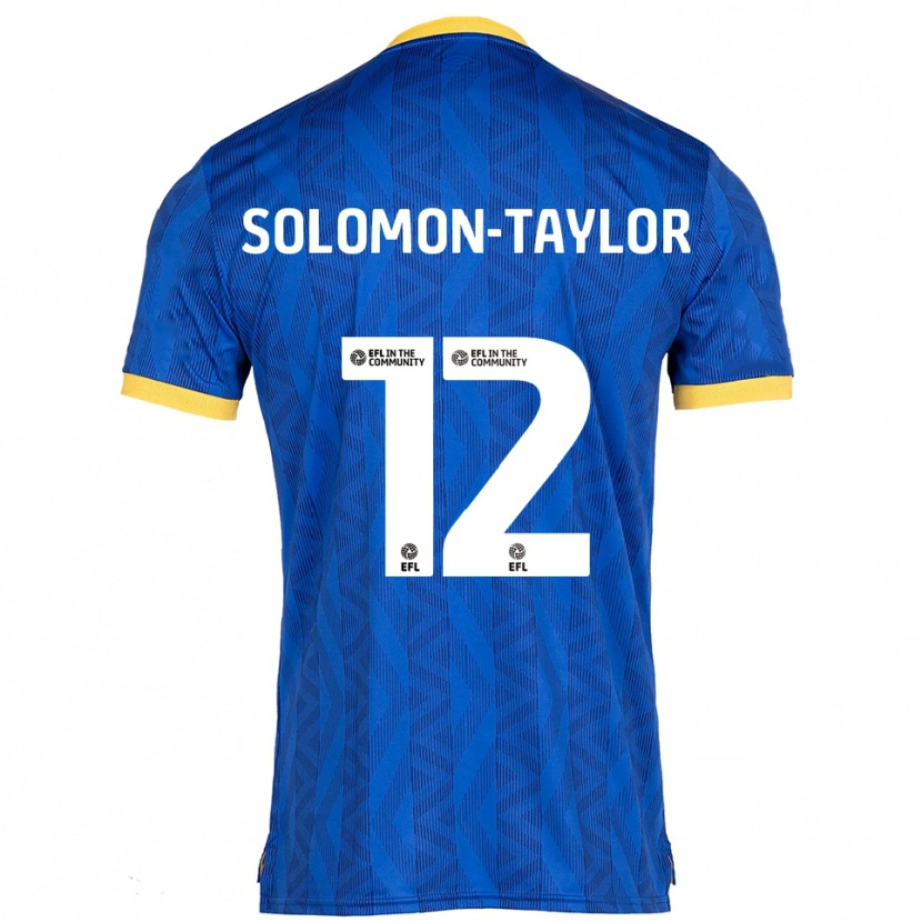 Danxen Heren Kau'inohea Solomon-Taylor #12 Marine Geel Thuisshirt Thuistenue 2025/26 T-Shirt
