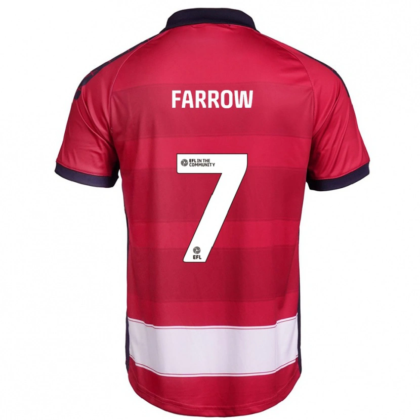Danxen Heren Lucy Farrow #7 Rood Wit Thuisshirt Thuistenue 2025/26 T-Shirt
