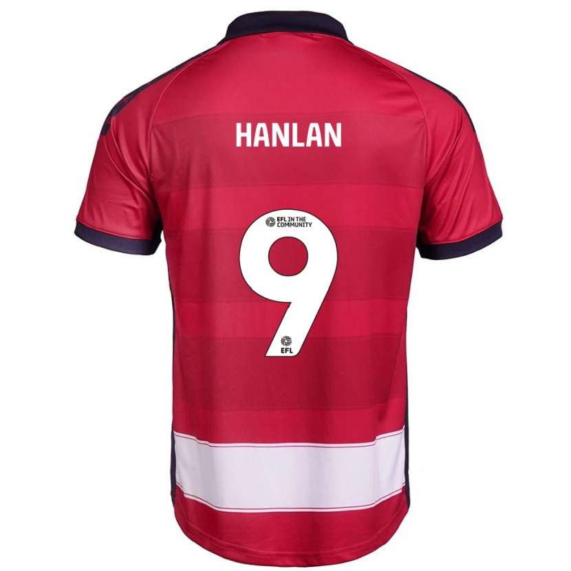 Danxen Heren Brandon Hanlan #9 Rood Wit Thuisshirt Thuistenue 2025/26 T-Shirt