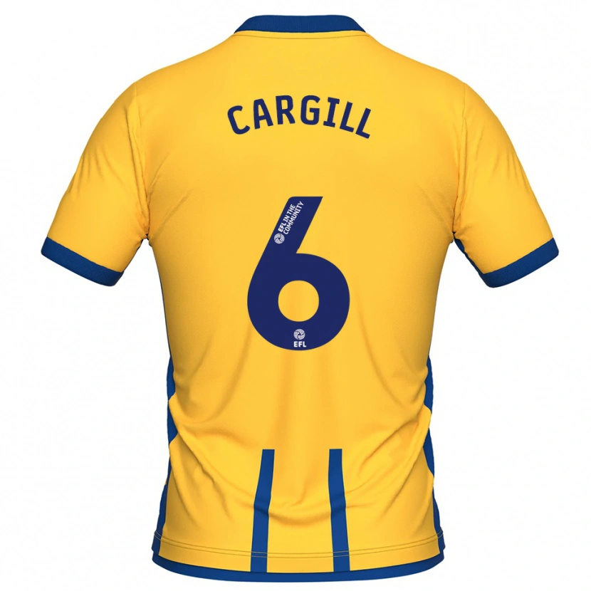 Danxen Heren Baily Cargill #6 Geel Blauw Thuisshirt Thuistenue 2025/26 T-Shirt