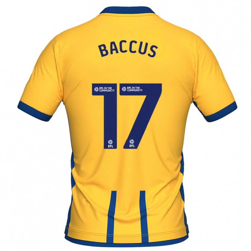 Danxen Heren Keanu Baccus #17 Geel Blauw Thuisshirt Thuistenue 2025/26 T-Shirt