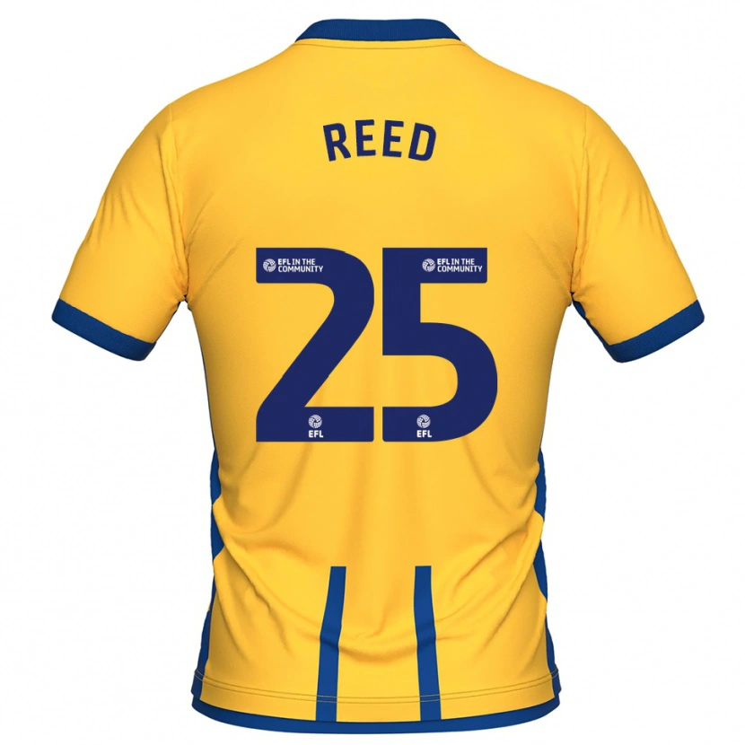 Danxen Heren Louis Reed #25 Geel Blauw Thuisshirt Thuistenue 2025/26 T-Shirt
