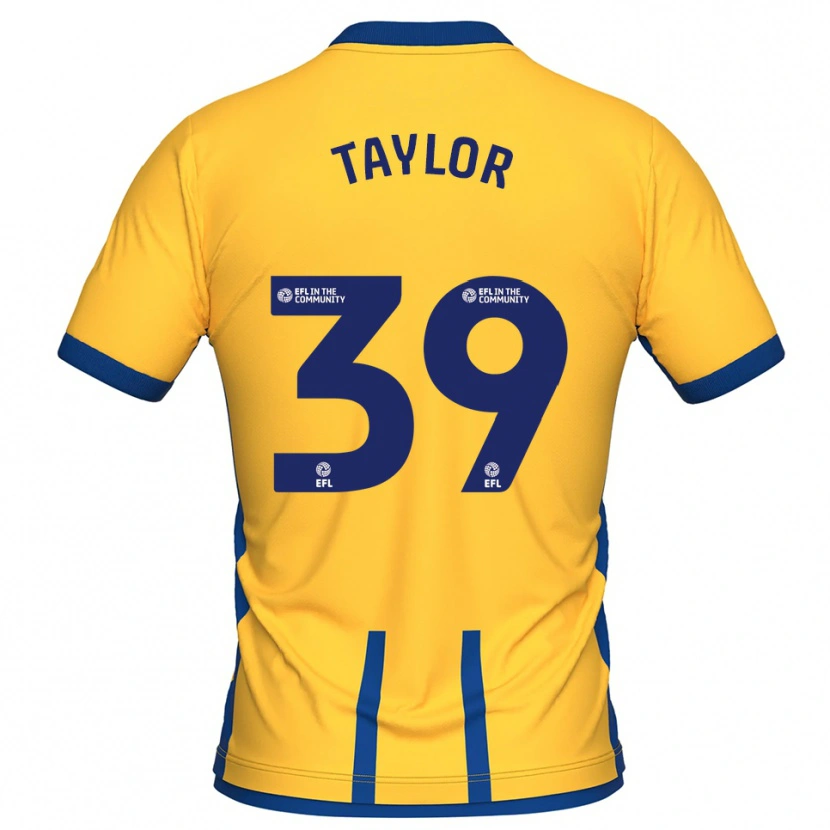 Danxen Heren Oliver Taylor #39 Geel Blauw Thuisshirt Thuistenue 2025/26 T-Shirt