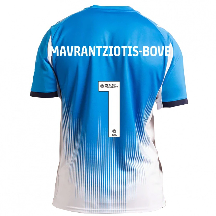 Danxen Heren Kane Mavrantziotis-Bove #1 Blauw Wit Thuisshirt Thuistenue 2025/26 T-Shirt