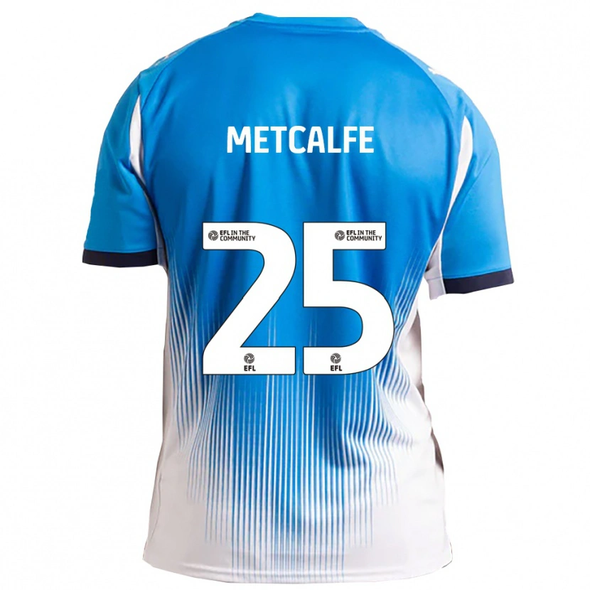 Danxen Heren Max Metcalfe #25 Blauw Wit Thuisshirt Thuistenue 2025/26 T-Shirt