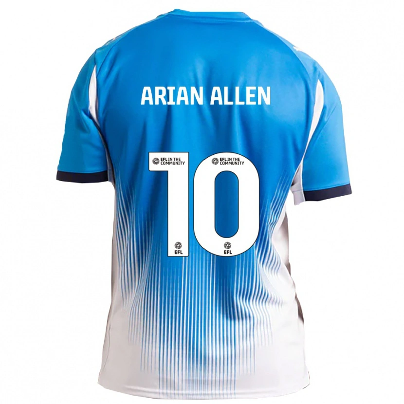 Danxen Heren Arian Allen #10 Blauw Wit Thuisshirt Thuistenue 2025/26 T-Shirt