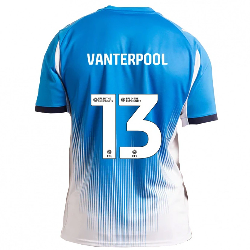 Danxen Heren Gabriel Vanterpool #13 Blauw Wit Thuisshirt Thuistenue 2025/26 T-Shirt