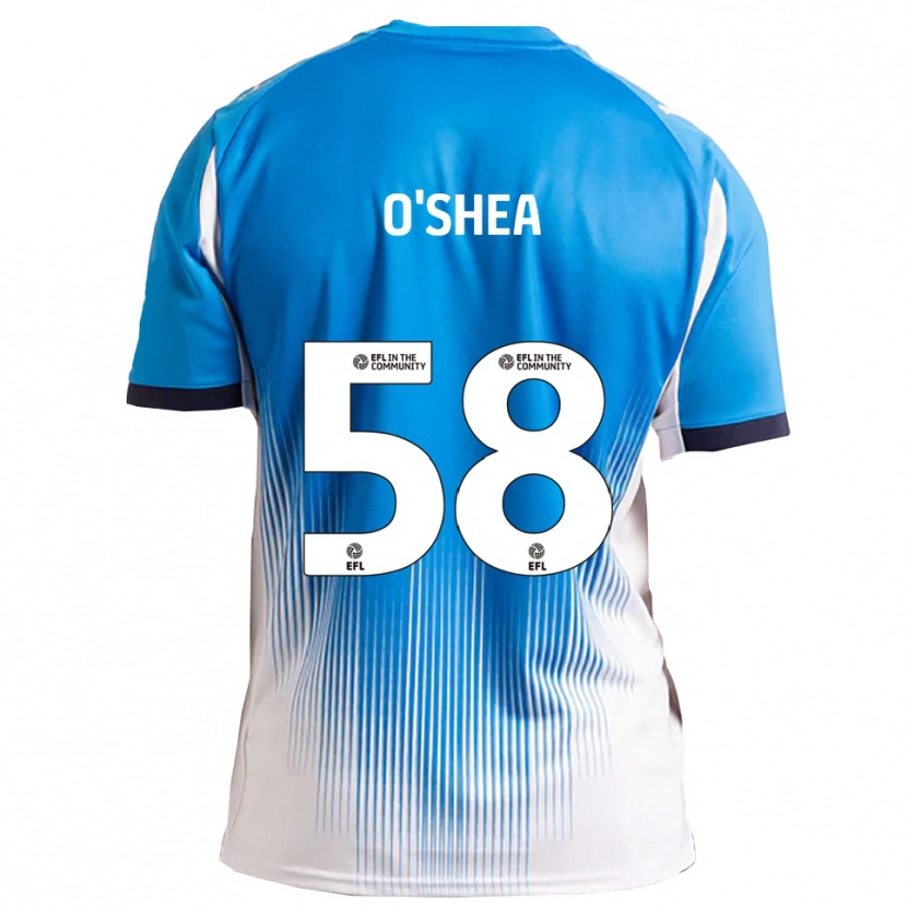 Danxen Heren Cian O'shea #58 Blauw Wit Thuisshirt Thuistenue 2025/26 T-Shirt
