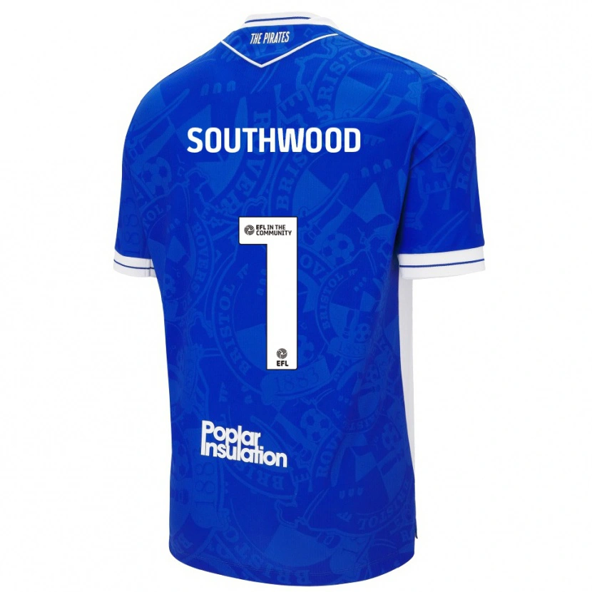 Danxen Heren Luke Southwood #1 Blauw Wit Thuisshirt Thuistenue 2025/26 T-Shirt