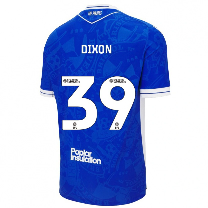 Danxen Heren Quincy Dixon #39 Blauw Wit Thuisshirt Thuistenue 2025/26 T-Shirt