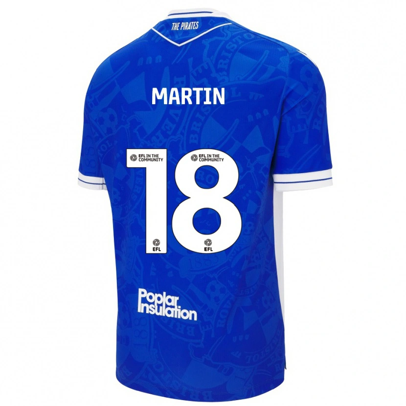 Danxen Heren Chris Martin #18 Blauw Wit Thuisshirt Thuistenue 2025/26 T-Shirt