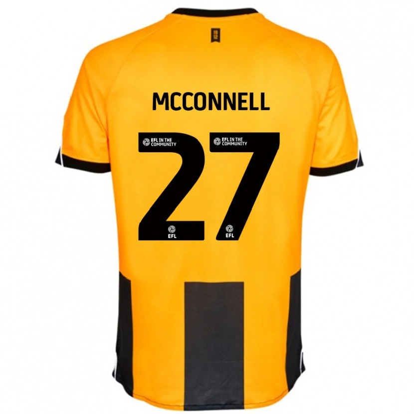 Danxen Heren Glenn Mcconnell #27 Oranje Zwart Thuisshirt Thuistenue 2025/26 T-Shirt