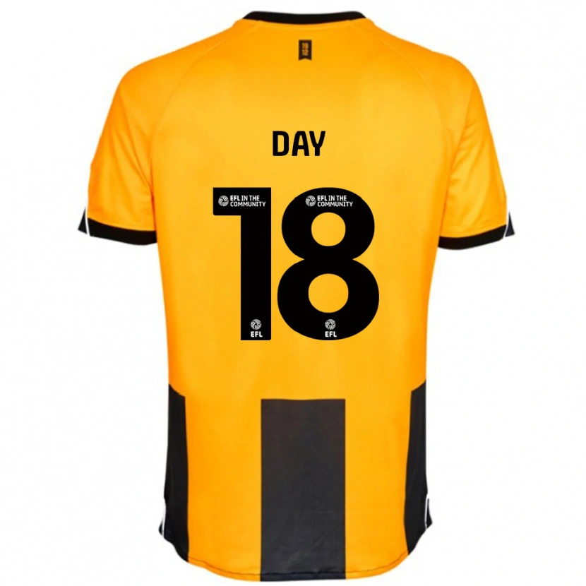 Danxen Heren Niamh Day #18 Oranje Zwart Thuisshirt Thuistenue 2025/26 T-Shirt