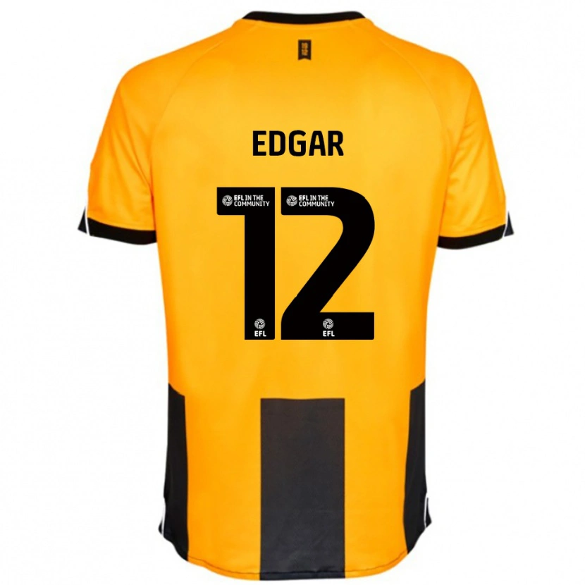 Danxen Heren Sammy Edgar #12 Oranje Zwart Thuisshirt Thuistenue 2025/26 T-Shirt