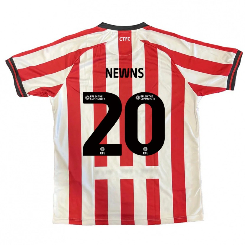 Danxen Heren Issy Newns #20 Rood Wit Zwart Thuisshirt Thuistenue 2025/26 T-Shirt