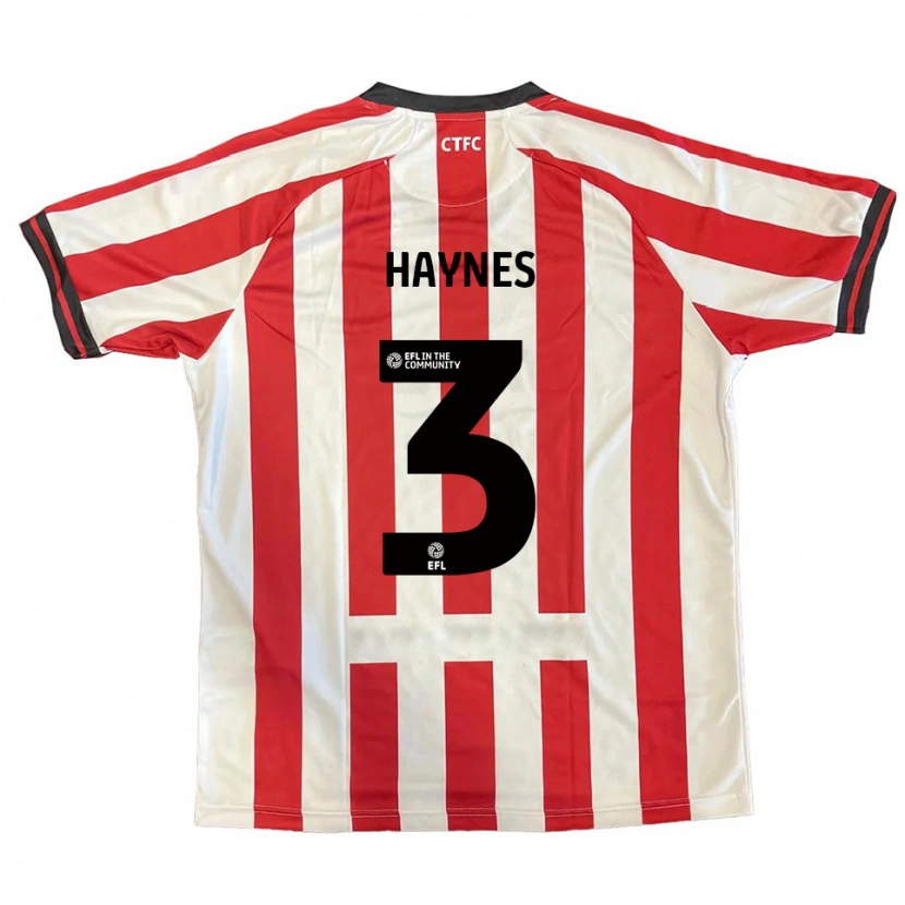 Danxen Heren Ryan Haynes #3 Rood Wit Zwart Thuisshirt Thuistenue 2025/26 T-Shirt