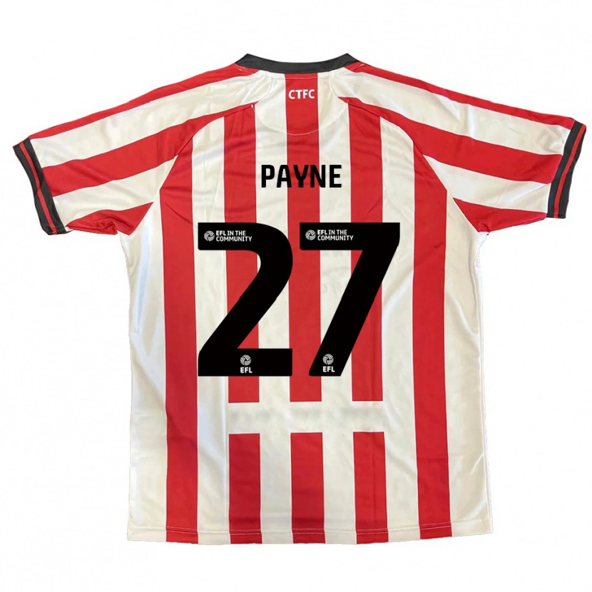 Danxen Heren Lewis Payne #27 Rood Wit Zwart Thuisshirt Thuistenue 2025/26 T-Shirt