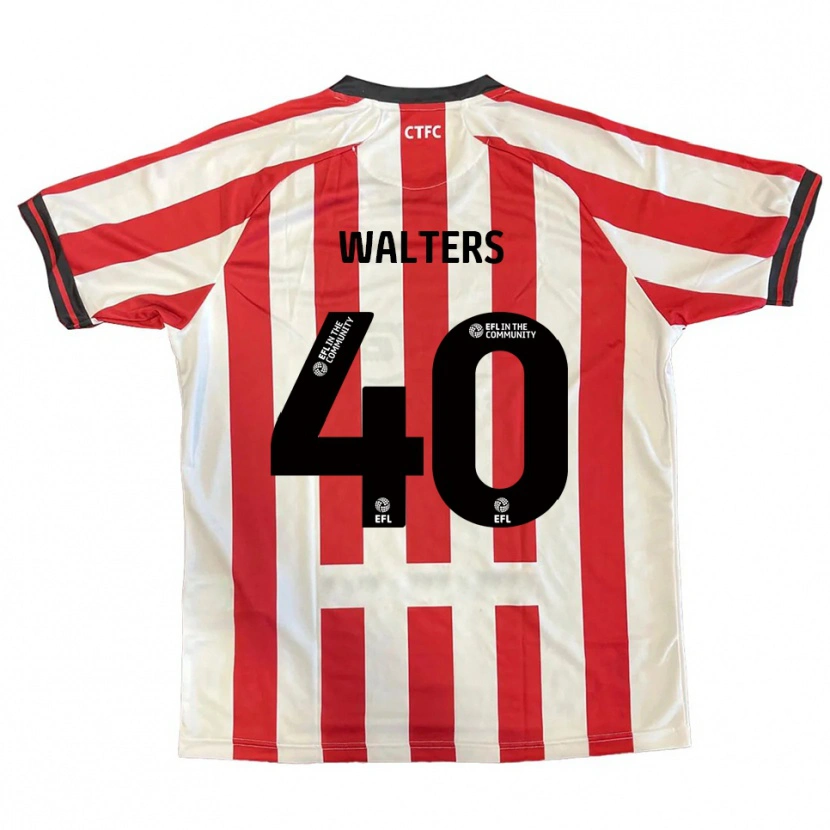 Danxen Heren Cameron Walters #40 Rood Wit Zwart Thuisshirt Thuistenue 2025/26 T-Shirt