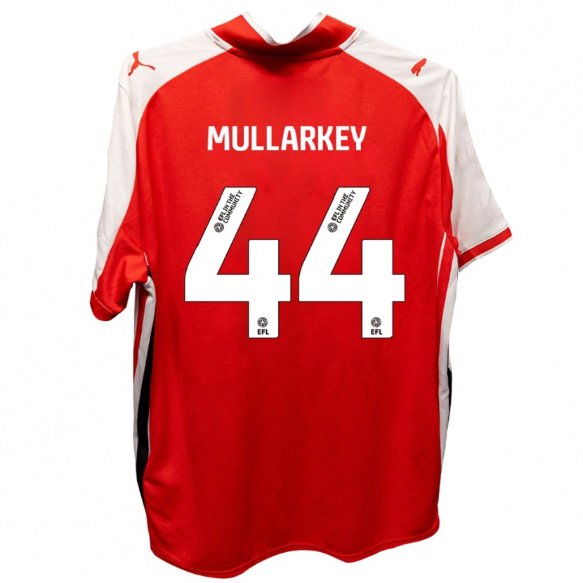 Danxen Heren Toby Mullarkey #44 Rood Wit Thuisshirt Thuistenue 2025/26 T-Shirt