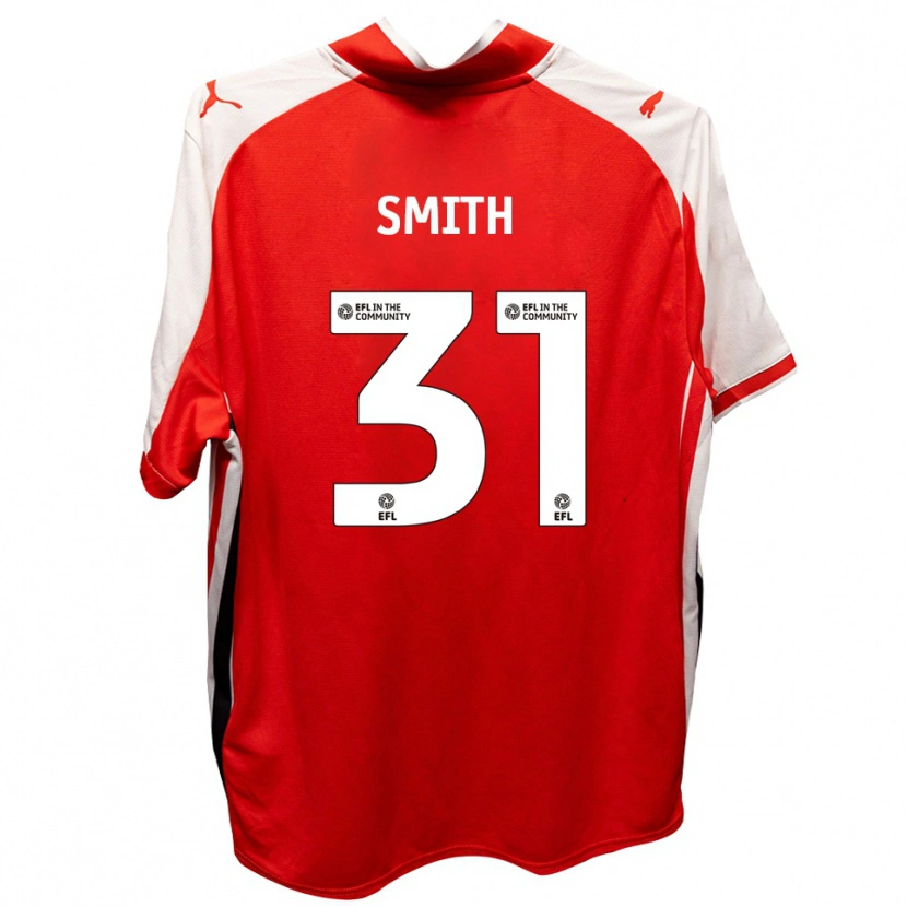 Danxen Heren Pele Smith #31 Rood Wit Thuisshirt Thuistenue 2025/26 T-Shirt