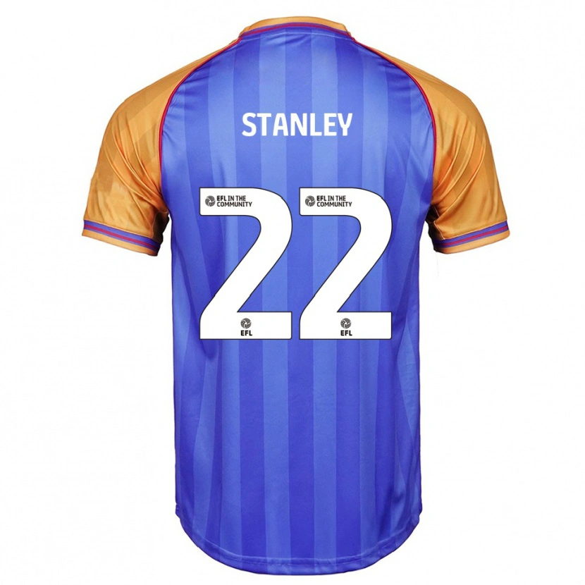 Danxen Heren Eva Stanley #22 Blauw Oranje Thuisshirt Thuistenue 2025/26 T-Shirt