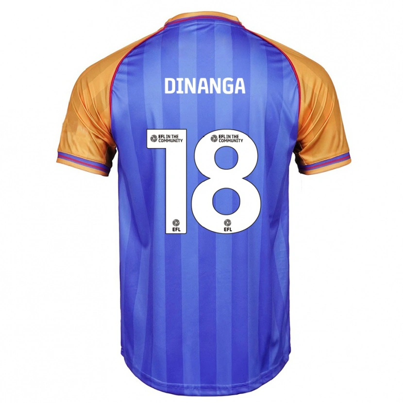 Danxen Heren Ricardo Dinanga #18 Blauw Oranje Thuisshirt Thuistenue 2025/26 T-Shirt