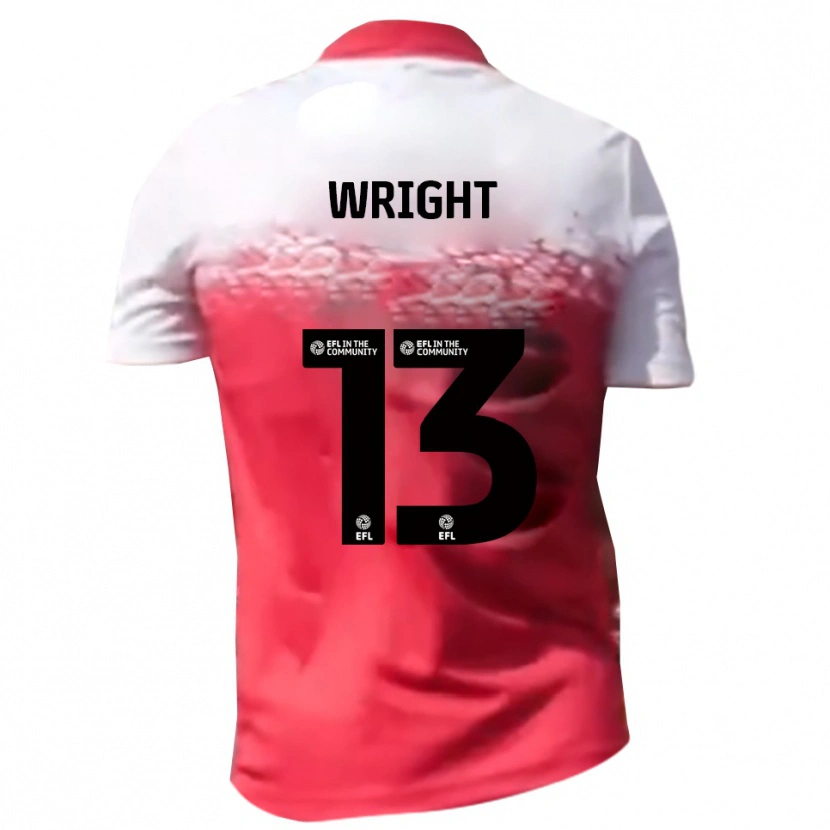 Danxen Heren Oliver Wright #13 Rood Wit Thuisshirt Thuistenue 2025/26 T-Shirt