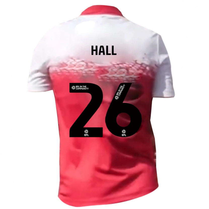 Danxen Heren Charlie Hall #26 Rood Wit Thuisshirt Thuistenue 2025/26 T-Shirt