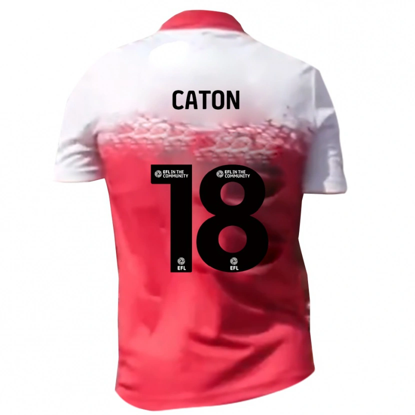 Danxen Heren Charlie Caton #18 Rood Wit Thuisshirt Thuistenue 2025/26 T-Shirt