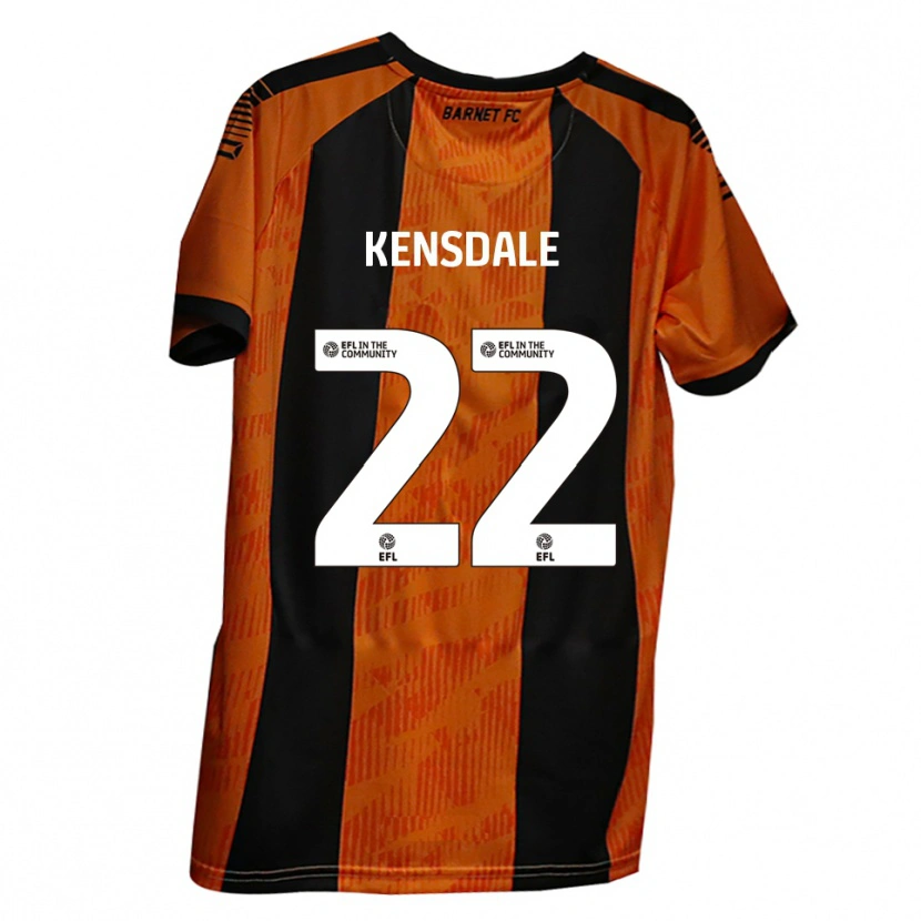 Danxen Heren Ollie Kensdale #22 Oranje Zwart Thuisshirt Thuistenue 2025/26 T-Shirt
