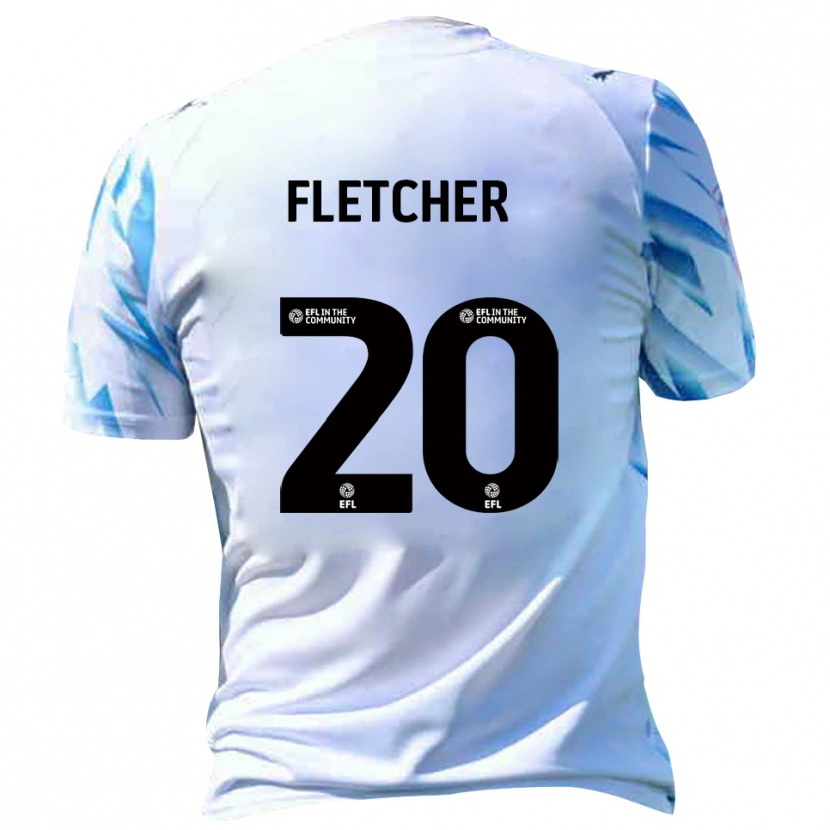 Danxen Heren Isaac Fletcher #20 Wit Hemelsblauw Thuisshirt Thuistenue 2025/26 T-Shirt