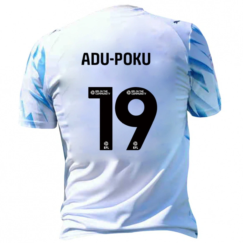 Danxen Heren Michael Adu-Poku #19 Wit Hemelsblauw Thuisshirt Thuistenue 2025/26 T-Shirt