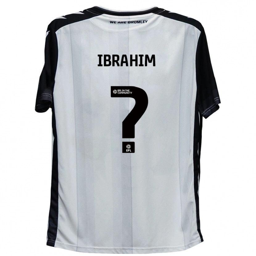 Danxen Heren Tade Ibrahim #0 Wit Zwart Thuisshirt Thuistenue 2025/26 T-Shirt