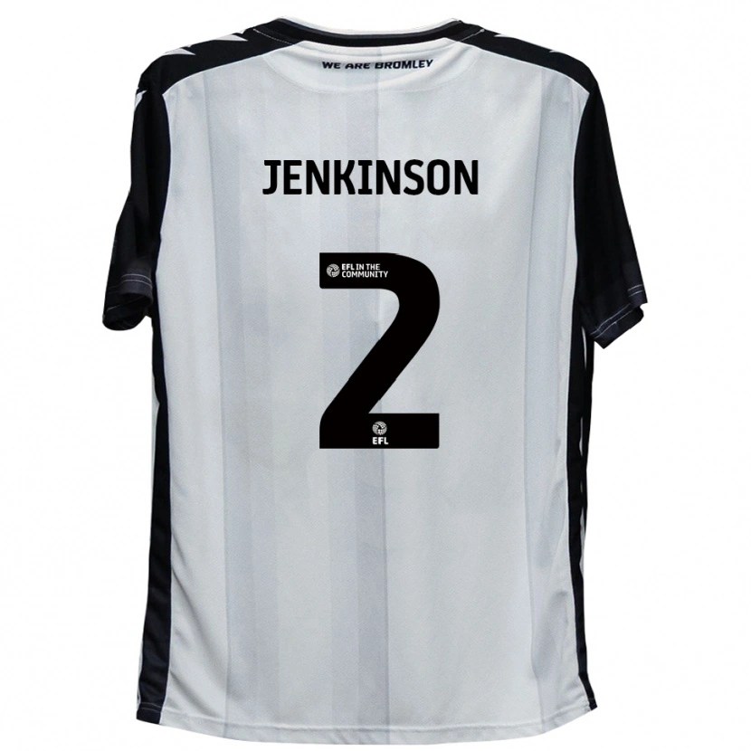 Danxen Heren Carl Jenkinson #2 Wit Zwart Thuisshirt Thuistenue 2025/26 T-Shirt