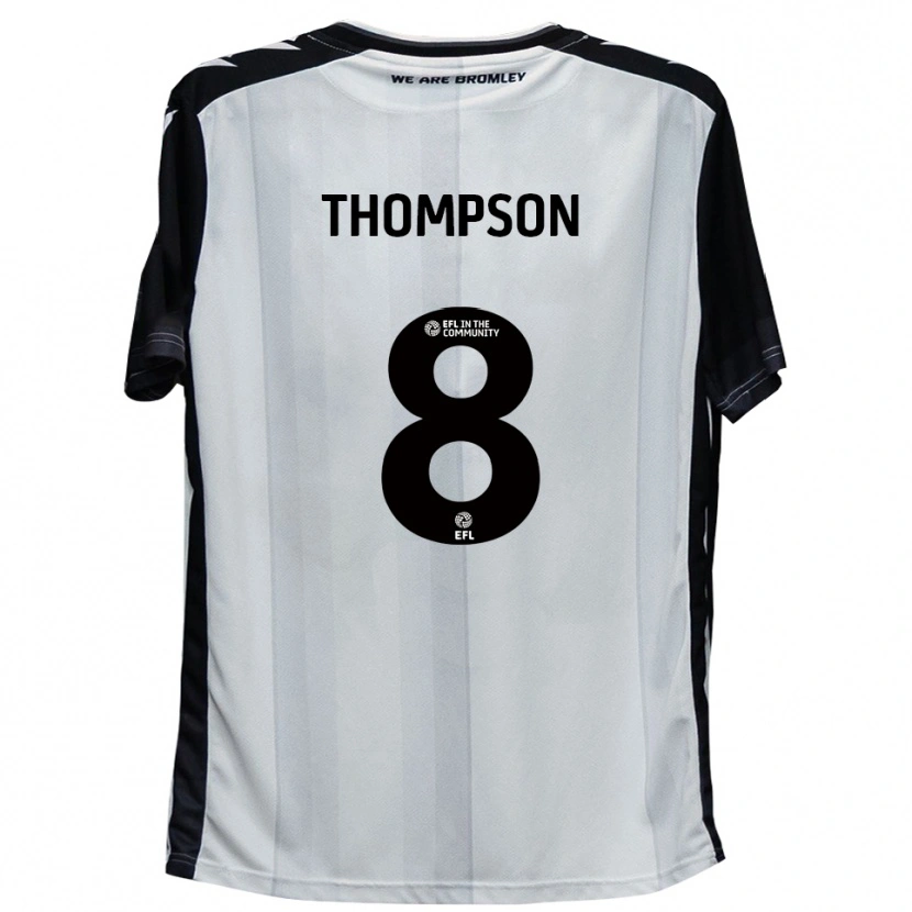 Danxen Heren Ben Thompson #8 Wit Zwart Thuisshirt Thuistenue 2025/26 T-Shirt