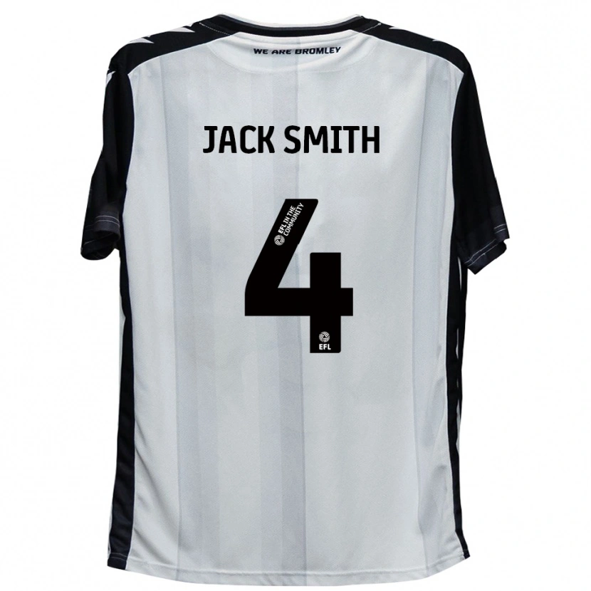 Danxen Heren Jack Smith #4 Wit Zwart Thuisshirt Thuistenue 2025/26 T-Shirt