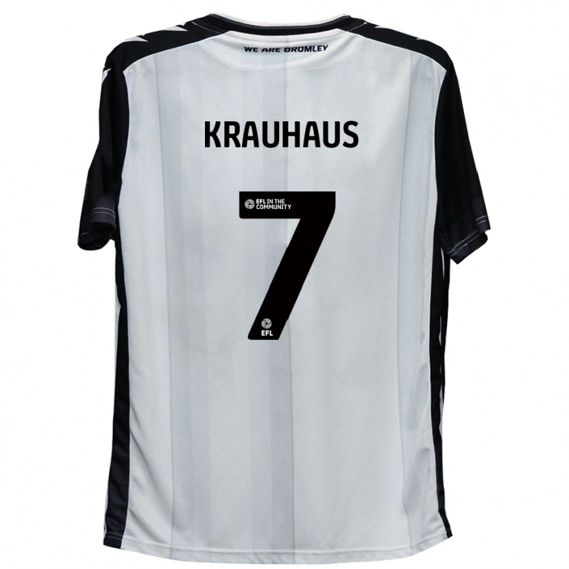 Danxen Heren Ben Krauhaus #7 Wit Zwart Thuisshirt Thuistenue 2025/26 T-Shirt