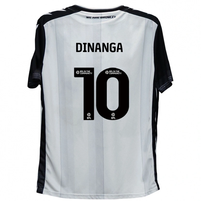 Danxen Heren Marcus Dinanga #10 Wit Zwart Thuisshirt Thuistenue 2025/26 T-Shirt