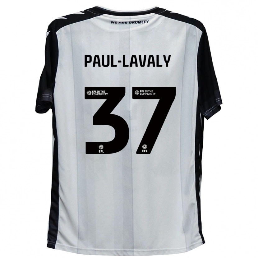 Danxen Heren Nathan Paul-Lavaly #37 Wit Zwart Thuisshirt Thuistenue 2025/26 T-Shirt