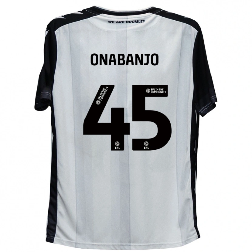 Danxen Heren Remi Onabanjo #45 Wit Zwart Thuisshirt Thuistenue 2025/26 T-Shirt