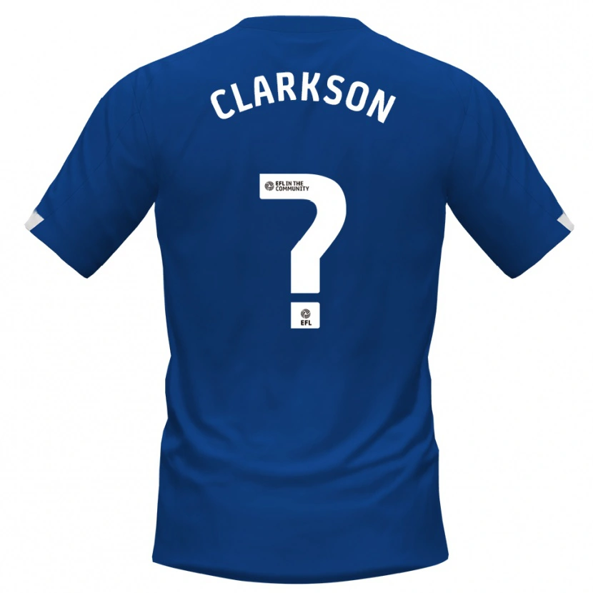 Danxen Heren Megan Clarkson #0 Blauw Wit Thuisshirt Thuistenue 2025/26 T-Shirt