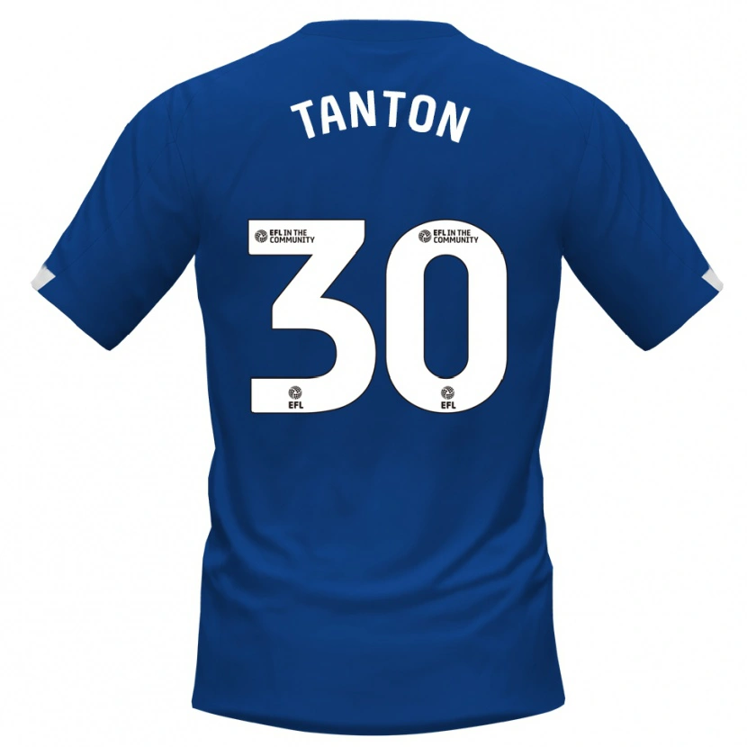 Danxen Heren Devan Tanton #30 Blauw Wit Thuisshirt Thuistenue 2025/26 T-Shirt
