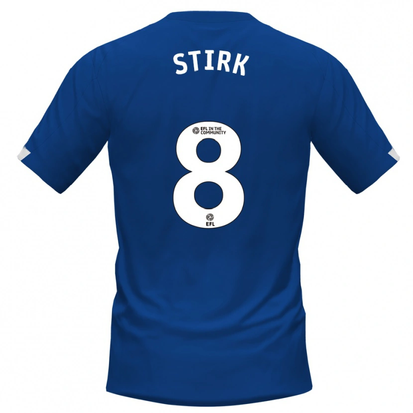 Danxen Heren Ryan Stirk #8 Blauw Wit Thuisshirt Thuistenue 2025/26 T-Shirt